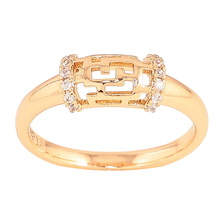 Кольцо Xuping цвет Позолота 18K "Узор с кристаллами" фото №17 Кольцо Xuping цвет Позолота 18K "Узор с кристаллами" фото №17