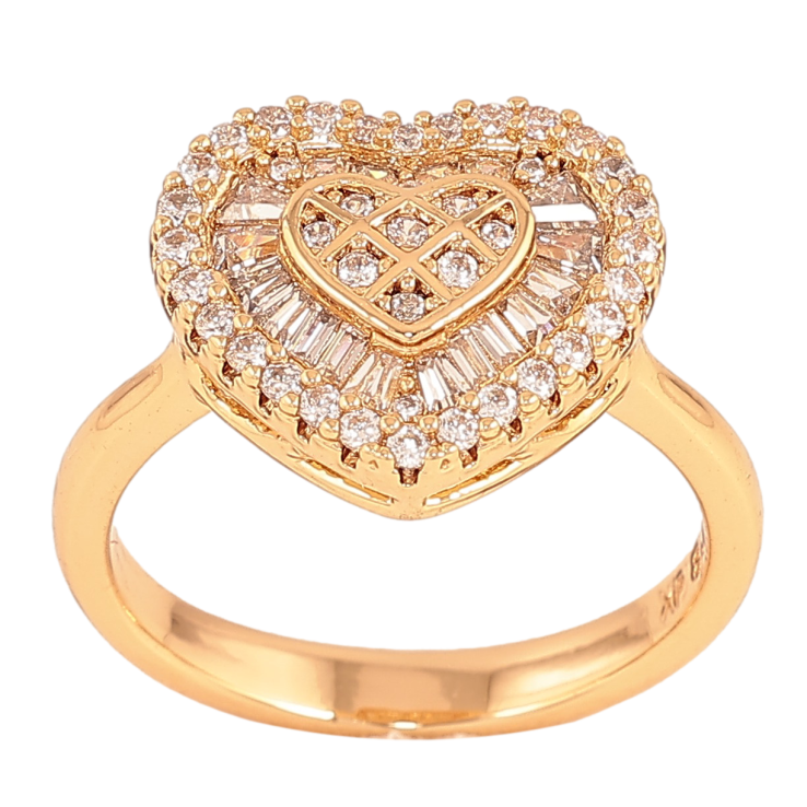 Кольцо Xuping цвет Позолота 18K "Сердечко с кристаллами" фото №15 Кольцо Xuping цвет Позолота 18K "Сердечко с кристаллами" фото №15