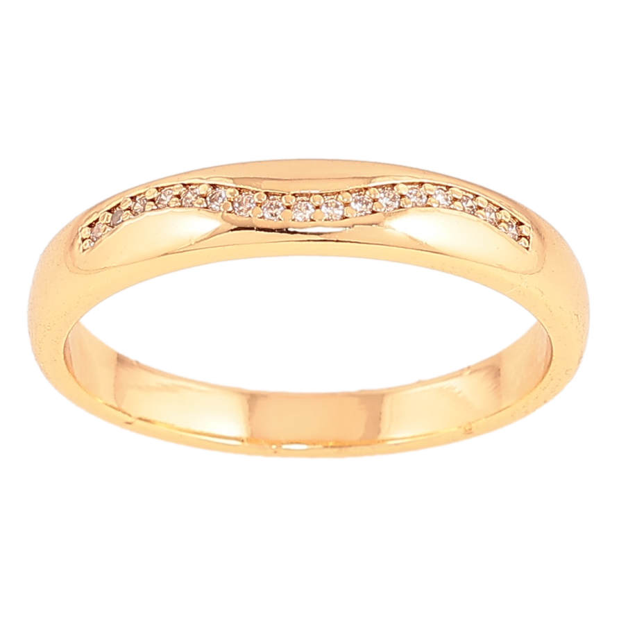 Кольцо Xuping цвет Позолота 18K "Узор с кристаллами" фото №1 Кольцо Xuping цвет Позолота 18K "Узор с кристаллами" фото №1