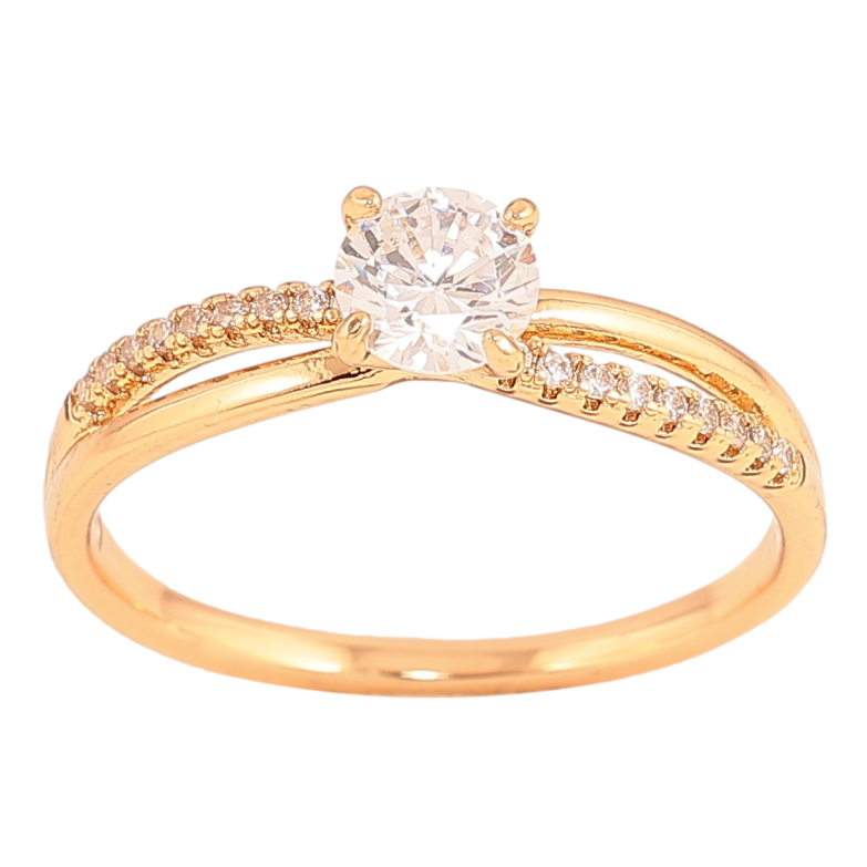 Кольцо Xuping цвет Позолота 18K "Узор с кристаллами" фото №8 Кольцо Xuping цвет Позолота 18K "Узор с кристаллами" фото №8