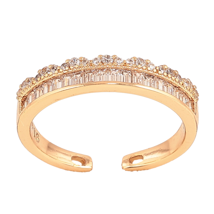 Кольцо Xuping цвет Позолота 18K "Узор с кристаллами" фото №12 Кольцо Xuping цвет Позолота 18K "Узор с кристаллами" фото №12