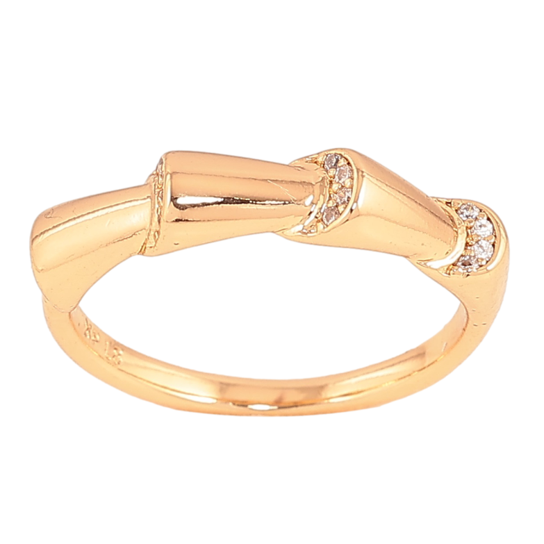 Кольцо Xuping цвет Позолота 18K "Узор с кристаллами" фото №5 Кольцо Xuping цвет Позолота 18K "Узор с кристаллами" фото №5