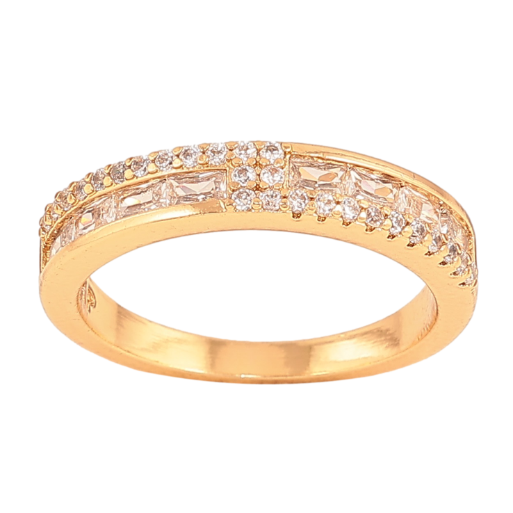 Кольцо Xuping цвет Позолота 18K "Узор с кристаллами" фото №5 Кольцо Xuping цвет Позолота 18K "Узор с кристаллами" фото №5