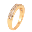 Кольцо Xuping цвет Позолота 18K "Узор с кристаллами" фото №2 Кольцо Xuping цвет Позолота 18K "Узор с кристаллами" фото №2