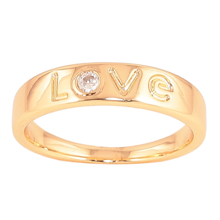 Кольцо Xuping цвет Позолота 18K "Love" фото №3 Кольцо Xuping цвет Позолота 18K "Love" фото №3