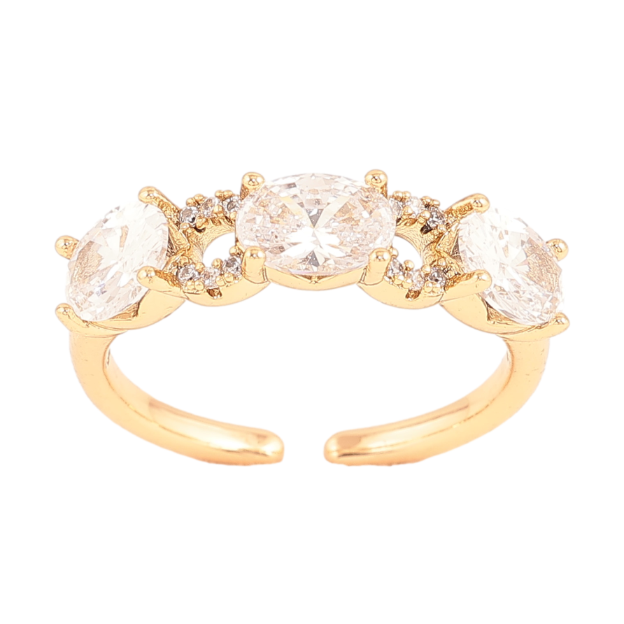 Кольцо Xuping цвет Позолота 18K "Узор с кристаллами" фото №1 Кольцо Xuping цвет Позолота 18K "Узор с кристаллами" фото №1