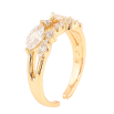 Кольцо Xuping цвет Позолота 18K "Узор с кристаллами" фото №2 Кольцо Xuping цвет Позолота 18K "Узор с кристаллами" фото №2