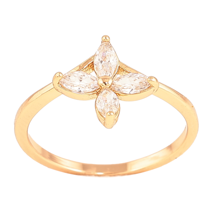 Каблучка Xuping колір Позолота 18K "Кристальна квітка" фото №16 Каблучка Xuping колір Позолота 18K "Кристальна квітка" фото №16
