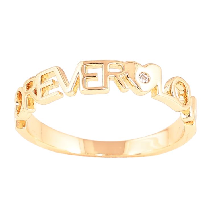 Каблучка Xuping колір Позолота 18K "Forever love" фото №8 Каблучка Xuping колір Позолота 18K "Forever love" фото №8