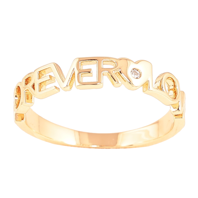 Каблучка Xuping колір Позолота 18K "Forever love" фото №2 Каблучка Xuping колір Позолота 18K "Forever love" фото №2