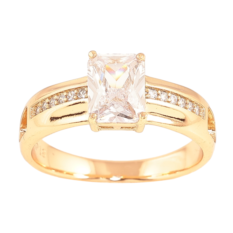Каблучка Xuping колір Позолота 18K "Візерунок з кристалами" фото №22 Каблучка Xuping колір Позолота 18K "Візерунок з кристалами" фото №22
