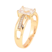 Кольцо Xuping цвет Позолота 18K "Узор с кристаллами" фото №2 Кольцо Xuping цвет Позолота 18K "Узор с кристаллами" фото №2
