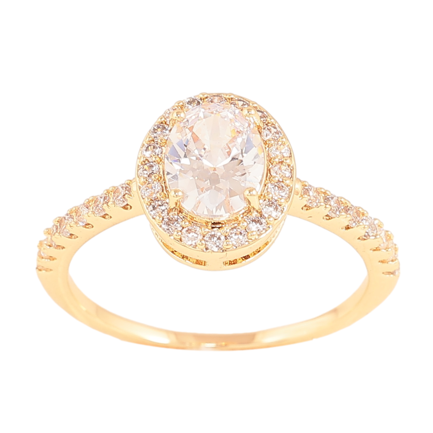 Кольцо Xuping цвет Позолота 18K "Узор с кристаллами" фото №1 Кольцо Xuping цвет Позолота 18K "Узор с кристаллами" фото №1