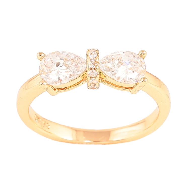 Каблучка Xuping колір Позолота 18K "Кристальний бант" фото №21 Каблучка Xuping колір Позолота 18K "Кристальний бант" фото №21