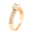 Кольцо Xuping цвет Позолота 18K "Узор с кристаллами" фото №2 Кольцо Xuping цвет Позолота 18K "Узор с кристаллами" фото №2