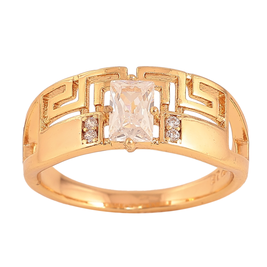 Кольцо Xuping цвет Позолота 18K "Узор с  кристаллами"  фото №1