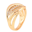 Кольцо Xuping цвет Позолота 18K "Узор с кристаллами" фото №2 Кольцо Xuping цвет Позолота 18K "Узор с кристаллами" фото №2