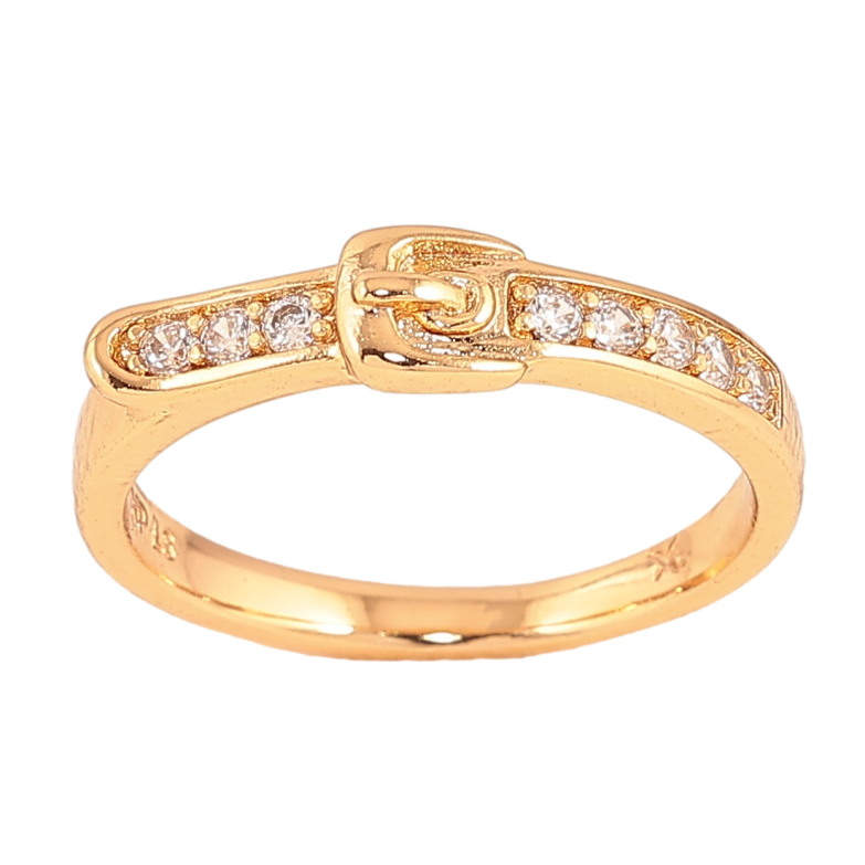 Каблучка Xuping колір Позолота 18K "Ремінець" фото №1