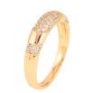 Кольцо Xuping цвет Позолота 18K "Узор с кристаллами" фото №2 Кольцо Xuping цвет Позолота 18K "Узор с кристаллами" фото №2