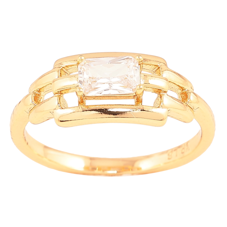 Каблучка Xuping колір Позолота 18K "Візерунок з кристалом" фото №16 Каблучка Xuping колір Позолота 18K "Візерунок з кристалом" фото №16