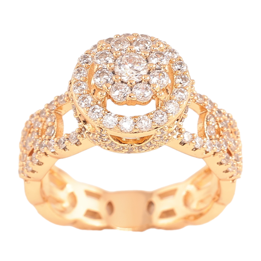 Кольцо Xuping цвет Позолота 18K "Инкрустация кристаллами" фото №1