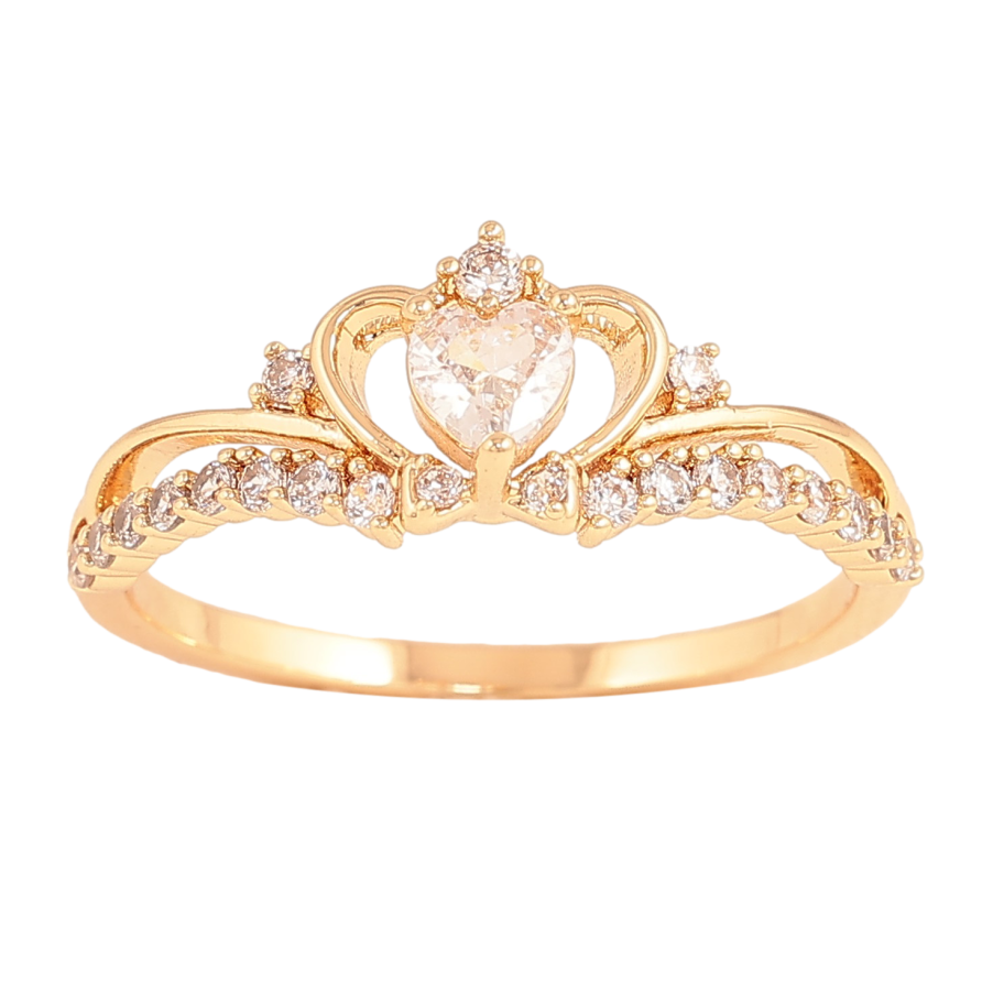 Кольцо Xuping цвет Позолота 18K "Узор с кристаллами" фото №1