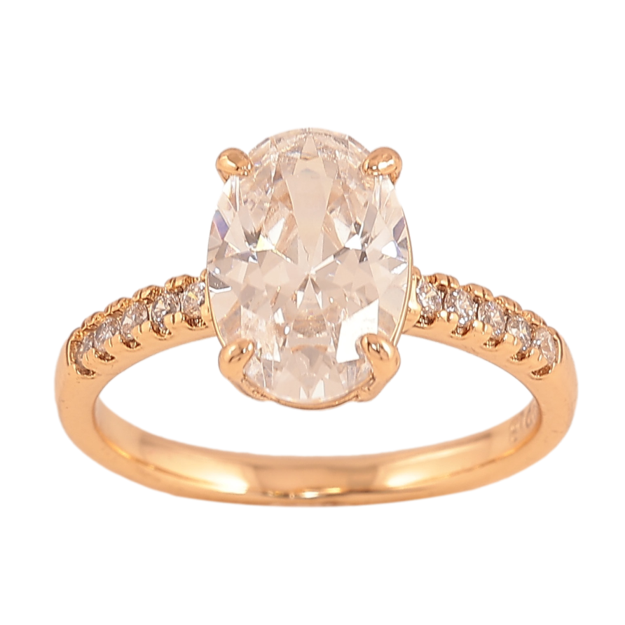 Кольцо Xuping цвет Позолота 18K "Узор с кристаллом" фото №1 Кольцо Xuping цвет Позолота 18K "Узор с кристаллом" фото №1