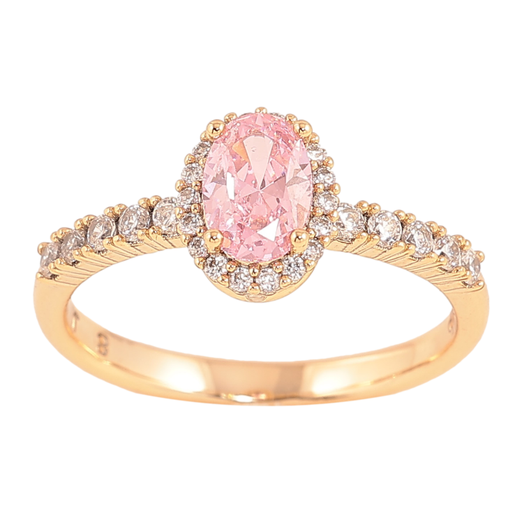 Кольцо Xuping цвет Позолота 18K "Узор с розовыми кристаллами" фото №20