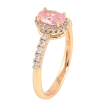 Кольцо Xuping цвет Позолота 18K "Узор с розовыми кристаллами" фото №2