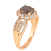 Кольцо Xuping цвет Позолота 18K "Узор с черным кристаллом" фото №2 Кольцо Xuping цвет Позолота 18K "Узор с черным кристаллом" фото №2