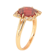 Кольцо Xuping цвет Позолота 18K "Узор с красным кристаллом" фото №2 Кольцо Xuping цвет Позолота 18K "Узор с красным кристаллом" фото №2