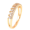 Кольцо Xuping цвет Позолота 18K "Инкрустация кристаллами" фото №2