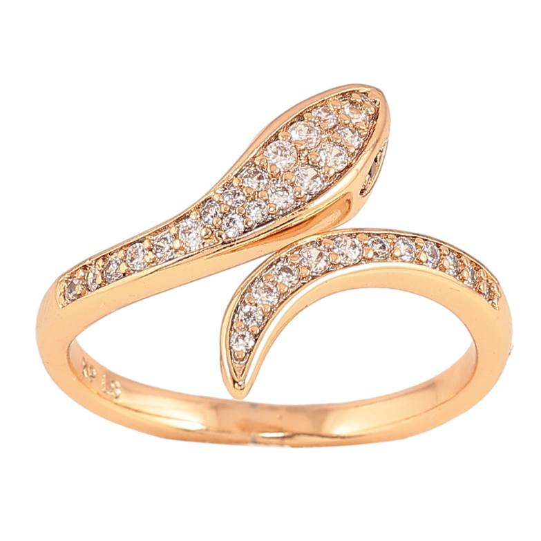 Каблучка Xuping колір Позолота 18K "Змія з кристалами" фото №22 Каблучка Xuping колір Позолота 18K "Змія з кристалами" фото №22