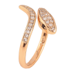 Каблучка Xuping колір Позолота 18K "Змія з кристалами" фото №2 Каблучка Xuping колір Позолота 18K "Змія з кристалами" фото №2