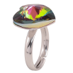 Каблучка Xuping колір Родій із кр-ми Swarovski "Кристальне серце Vitrail Medium" фото №4