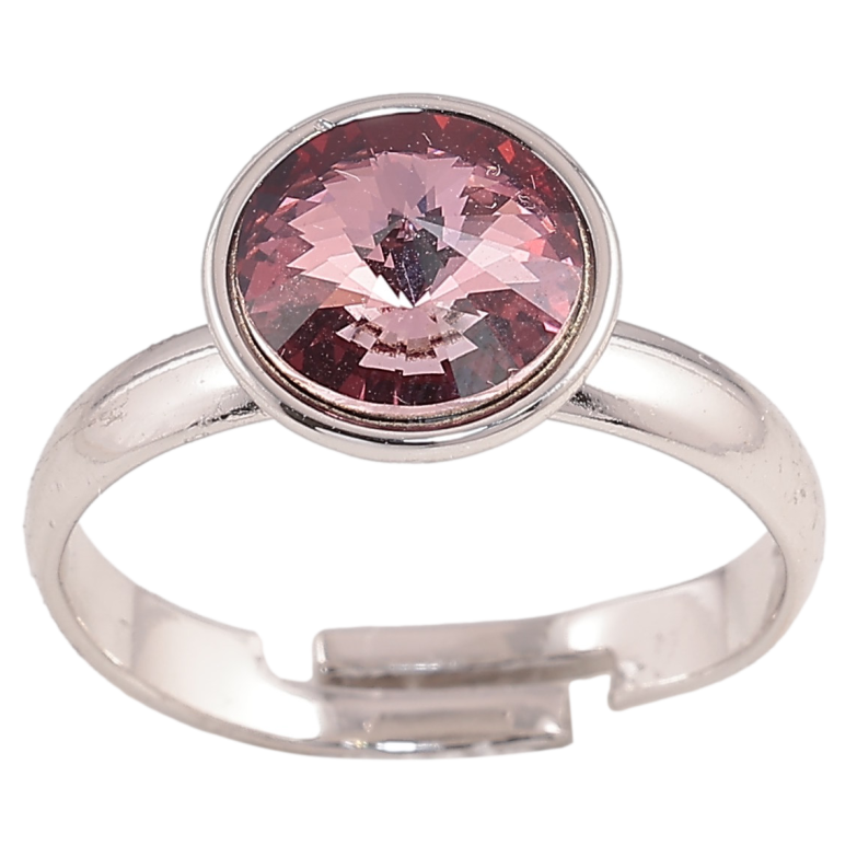 Каблучка Xuping колір Родій із кристалами Swarovski "Кристал Amethyst ø 10мм" фото №17 Каблучка Xuping колір Родій із кристалами Swarovski "Кристал Amethyst ø 10мм" фото №17