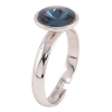 Кольцо Xuping цвет Родий с кристаллами Swarovski "Кристалл Montana ø 10мм" фото №4 Кольцо Xuping цвет Родий с кристаллами Swarovski "Кристалл Montana ø 10мм" фото №4