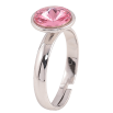 Каблучка Xuping колір Родій із кристалами Swarovski "Кристал Rose ø 10мм" фото №2 Каблучка Xuping колір Родій із кристалами Swarovski "Кристал Rose ø 10мм" фото №2