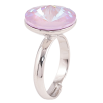 Каблучка Xuping колір Родій із кристалами Swarovski "Кристал Lavender Delite, ø 14мм" фото №4