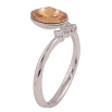 Кольцо Xuping цвет Родий с кристаллами Swarovski "Кристалл Topaz с тремя кристаллами" фото №3 Кольцо Xuping цвет Родий с кристаллами Swarovski "Кристалл Topaz с тремя кристаллами" фото №3