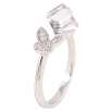 Каблучка Xuping колір Родій із кристалами Swarovski "Кристал Vitrail Medium з метеликом" фото №4 Каблучка Xuping колір Родій із кристалами Swarovski "Кристал Vitrail Medium з метеликом" фото №4