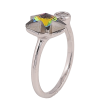 Каблучка Xuping колір Родій із кристалами Swarovski "Кристальна зірочка Vitrail Medium" фото №3