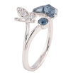 Кольцо Xuping цвет Родий с кристаллами Swarovski "Бабочки с кристаллом Montana" фото №4 Кольцо Xuping цвет Родий с кристаллами Swarovski "Бабочки с кристаллом Montana" фото №4