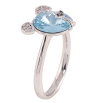 Кольцо Xuping цвет Родий с кристаллами Swarovski "Мишка кристалл Aquamarine" фото №4 Кольцо Xuping цвет Родий с кристаллами Swarovski "Мишка кристалл Aquamarine" фото №4