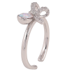 Кольцо Xuping цвет Родий с кр-ми Swarovski "Бант с кристаллом АВ" фото №3 Кольцо Xuping цвет Родий с кр-ми Swarovski "Бант с кристаллом АВ" фото №3