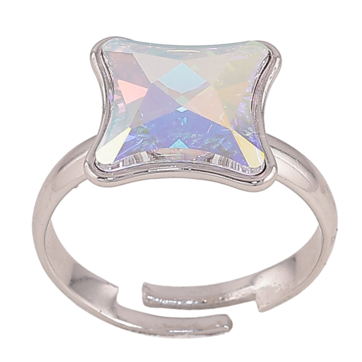 Кольцо Xuping цвет Родий с кр-ми Swarovski "Кристалл АВ" фото №7 Кольцо Xuping цвет Родий с кр-ми Swarovski "Кристалл АВ" фото №7