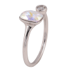 Кольцо Xuping цвет Родий с кр-ми Swarovski "Кристалл АВ с кристаллом" фото №3