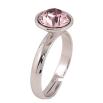 Кольцо Xuping цвет Родий с кр-ми Swarovski "Кристалл Amethyst" ø 10мм фото №2
