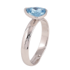 Кольцо Xuping цвет Родий с кр-ми Swarovski "Кристалл Aquamarine" фото №2 Кольцо Xuping цвет Родий с кр-ми Swarovski "Кристалл Aquamarine" фото №2