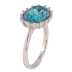 Каблучка Xuping колір Родій з кр-ми Swarovski "Кристал Blue Zircon" фото №2 Каблучка Xuping колір Родій з кр-ми Swarovski "Кристал Blue Zircon" фото №2